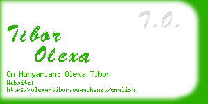 tibor olexa business card